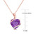 Amethyst (6-1/2 ct. t.w.) & Diamond (1/20 ct. t.w.) 18" Pendant Necklace in 18k Rose Gold-Plated Sterling Silver