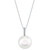 Cultured South Sea Pearl (12mm) & Diamond Accent 18" Pendant Necklace in 14k White Gold