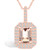 Morganite (1-3/8 Ct. T.W.) and Diamond (1/2 Ct. T.W.) Halo Pendant Necklace in 14K Rose Gold