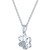 Diamond Accent Paw Pendant Necklace in Sterling Silver, 16" + 2" extender
