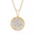 Diamond (1/5 ct. t.w.) Pave Pendant in 14k Yellow or Rose Gold