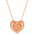 GODIVA x Le Vian® Chocolate Diamond (1 ct. t.w.) & Nude Diamond (1/3 ct. t.w.) Heart 20" Adjustable Pendant Necklace in 14k Rose Gold