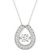 Diamond Horseshoe 18" Pendant Necklace (1/4 ct. t.w.) in 10k White Gold