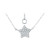 Cubic Zirconia Star Pendant Necklace in Sterling Silver, 16" + 2" extender, Created for Macy's