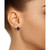 Garnet (3 ct. t.w.) and Diamond (1/5 ct. t.w.) Stud Earrings in 14K White Gold