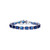 Sterling Silver Blue Cubic Zirconia Tennis Bracelet