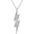 Diamond Lightening Bolt Pendant Necklace (1/10 ct. t.w.) in Sterling Silver