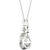 Diamond Teardrop Halo 18" Pendant Necklace (1/4 ct. t.w.) in 10k White Gold