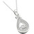 Diamond Teardrop Halo 18" Pendant Necklace (1/4 ct. t.w.) in 10k White Gold