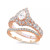Diamond Pear-Cut Halo Bridal Set (2. ct. t.w.) in 14K White, Yellow or Rose Gold