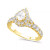 Diamond Pear-Cut Halo Bridal Set (2. ct. t.w.) in 14K White, Yellow or Rose Gold
