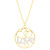 Diamond "Love" Heart Circle 18" Pendant Necklace (1/8 ct. t.w.) in 14k Gold-Plated Sterling Silver