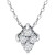 Cubic Zirconia Cluster Pendant Necklace, 16" + 2" extender, Created for Macy's