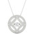 Diamond Fashion 18" Pendant Necklace (1/4 ct. t.w.) in 10k White Gold