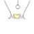 MOM Heart Pendant Necklace in Sterling Silver & 18k Gold-Plated, 16" + 2" extender, Created for Macy's