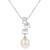 Cultured Freshwater Rice Pearl (9-10mm) & Lab-Created White Sapphire (2-1/10 ct. t.w.) 18" Pendant Necklace in Sterling Silver