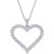 Lab-Created Moissanite Heart 18" Pendant Necklace (2-2/5 ct. t.w.) in Sterling Silver