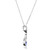 Sapphire (1/2 ct. t.w.) & Diamond (1/5 ct. t.w.) Infinity Pendant Necklace in 14k White Gold, 16" + 2" extender