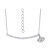 Cubic Zirconia Curved Bar & Evil Eye Pendant Necklace, 16" + 2" extender, Created for Macy's