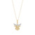 Angel Two-Tone Openwork 18" Pendant Necklace in 10k Gold