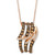 Chocolate Diamond (5/8 ct. t.w.) & Vanilla Diamond (1/8 ct. t.w.) Abstract Swirl 18" Pendant Necklace in 14k Rose Gold