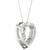 Diamond Orbital Heart Halo Pendant Necklace (1/3 ct. t.w.) in 10k White Gold, 16" + 2" extender