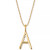 Andi Initial Pendant Necklace in 14k Gold-Plate Over Sterling Silver, 18"