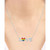 Diamond Accent LOVE Heart Pendant Necklace in Sterling Silver, 16" + 4" extender