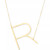 Initial 18" Pendant Necklace in 10k Gold