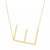 Initial 18" Pendant Necklace in 10k Gold
