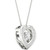 Diamond Heart Halo 18" Pendant Necklace (1/4 ct. t.w.) in 10k White Gold