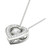 Diamond Heart Halo 18" Pendant Necklace (1/4 ct. t.w.) in 10k White Gold