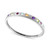 EFFY® Multi-Gemstone Bangle Bracelet (3-5/8 ct. t.w.) & Diamond (1/10 ct. t.w.) Bangle Bracelet in Sterling Silver