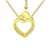 Cubic Zirconia "Mother & Child" Heart Pendant Necklace in 18k Gold-Plated Sterling Silver and Sterling Silver, 16" + 2" extender, Created for Macy's