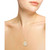 Mother-of-Pearl Teardrop 18" Pendant Necklace in 14k Gold, Rose Gold & White Gold