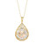 Mother-of-Pearl Teardrop 18" Pendant Necklace in 14k Gold, Rose Gold & White Gold