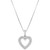 Diamond Heart 18" Pendant Necklace (1/4 ct. t.w.) in 10k White Gold