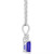 Tanzanite (1 ct. t.w.) & Diamond Accent 18" Pendant Necklace in 14k Gold
