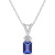 Tanzanite (1 ct. t.w.) & Diamond Accent 18" Pendant Necklace in 14k Gold
