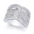 Diamond Baguette Interwoven Statement Ring (1 ct. t.w.) in Sterling Silver (Also available in gold-plated silver)