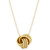 Rope Love Knot Necklace in 14k Yellow Gold
