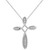 Diamond Loop Cross 18" Pendant Necklace (1/10 ct. t.w.) in Sterling Silver