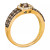 Chocolate Diamond (1 ct. t.w.) & Nude Diamond (1/8 ct. t.w.) Halo Ring in 14k White, Yellow or Rose Gold