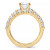 Certified Lab Grown Diamond Cushion Bridal Set (3-3/8 ct. t.w.) in 14k Gold