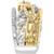 EFFY® Diamond & Rope Chain Openwork Statement Ring (5/8 ct. t.w.) in 14k White and Yellow Gold