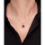 Onyx (7mm) Flower Pendant Necklace