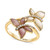 EFFY® Mother-of-Pearl & Diamond (1/10 ct. t.w.) Butterfly Ring in 14k Gold