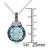 Blue Topaz (4-3/4 ct. t.w.) & Diamond (1/20 ct. t.w.) 18" Pendant Necklace in Sterling Silver