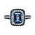 EFFY® London Blue Topaz (2-1/5 ct. t.w.) & Diamond (1/2 ct. t.w.) Statement Ring in 14k Rose Gold