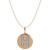 14k Rose Gold Necklace, Diamond Accent Letter H Disk Pendant